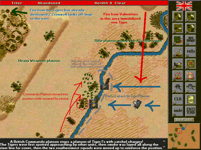 Fig 3. Commandos stops Tiger platoon!